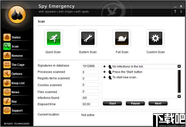 NETGATE Spy Emergency下载,病毒查杀,木马查杀,杀毒软件