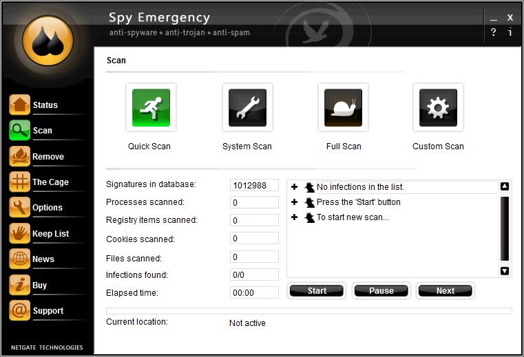NETGATE Spy Emergency下载,病毒查杀,木马查杀,杀毒软件